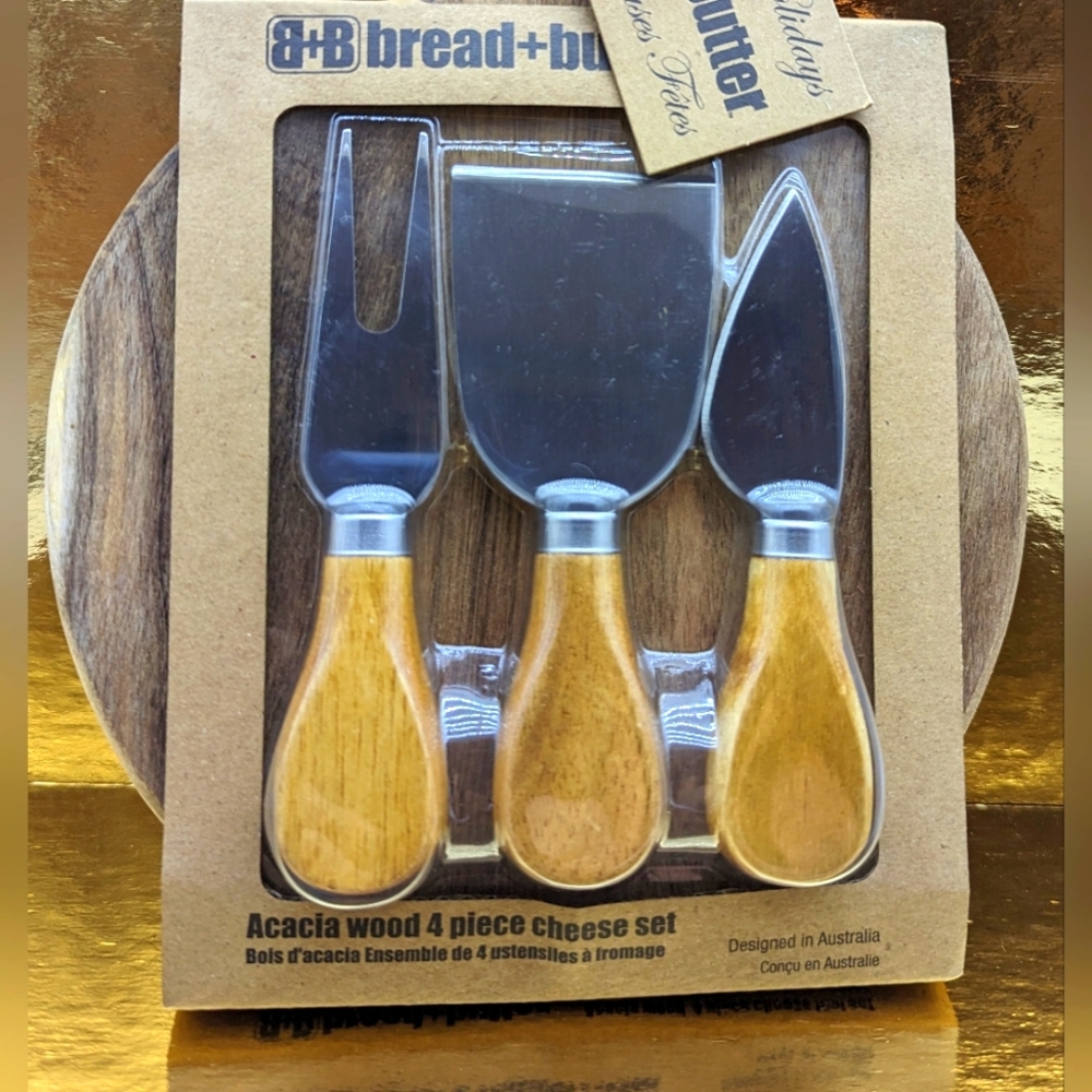 Cheese Knife Set with Cheese Board